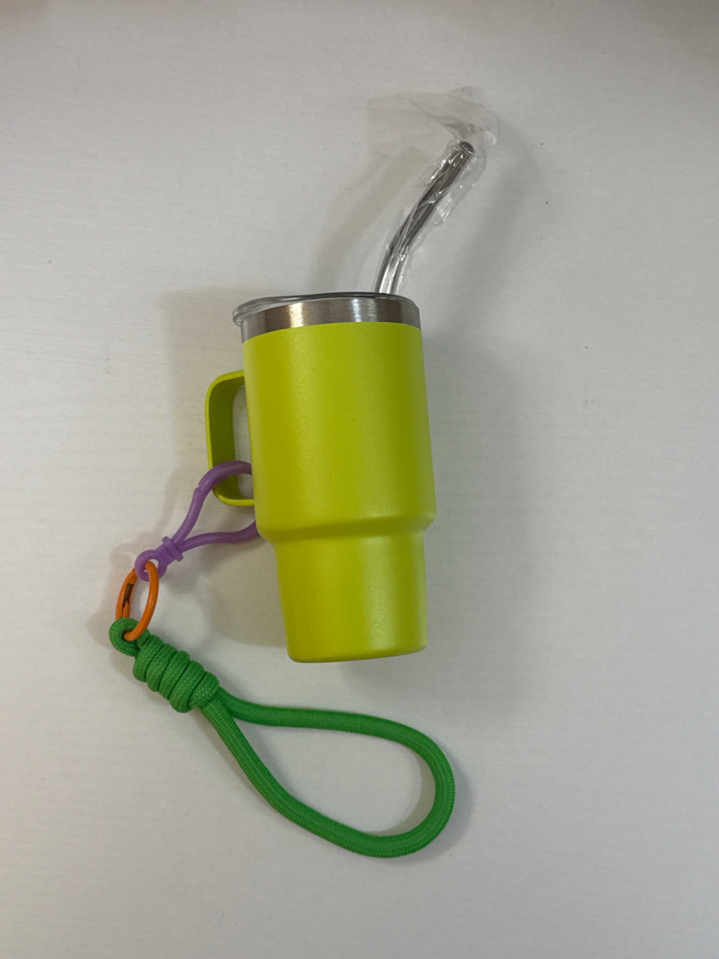 2 oz. Sip & Go Thermo Cup w/ Clip and Rope - Stainless Steel - Free Shipping in US!