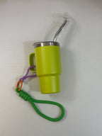 2 oz. Sip & Go Thermo Cup w/ Clip and Rope - Stainless Steel - Free Shipping in US!