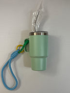2 oz. Sip & Go Thermo Cup w/ Clip and Rope - Stainless Steel - Free Shipping in US!
