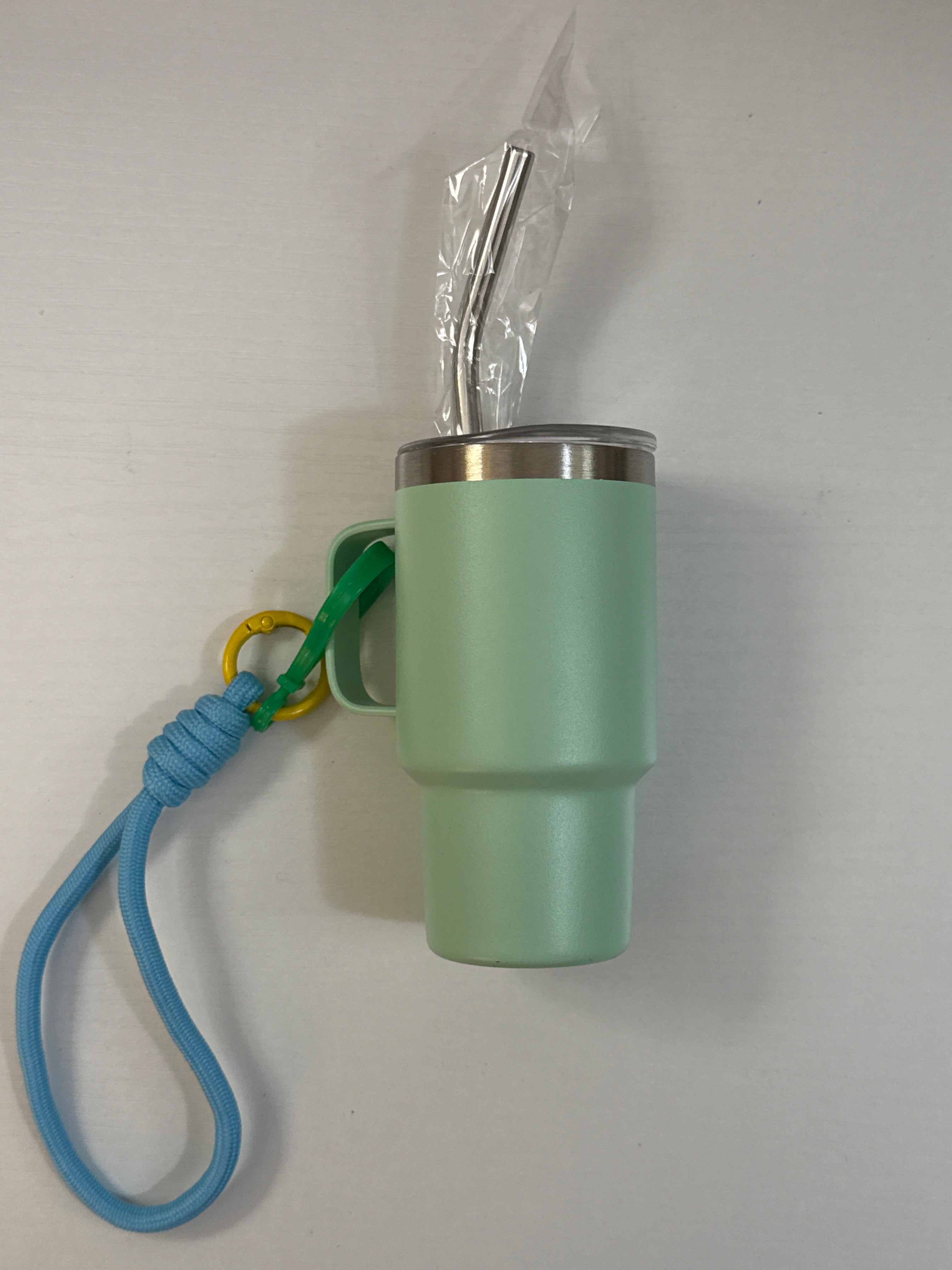 2 oz. Sip & Go Thermo Cup w/ Clip and Rope - Stainless Steel - Free Shipping in US!