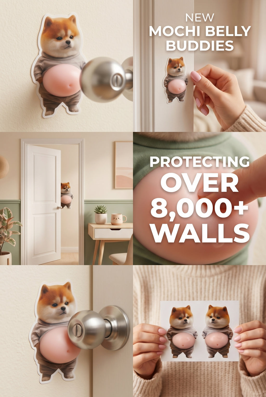 Mochi Belly Buddies Stickers - Free Shipping in US!