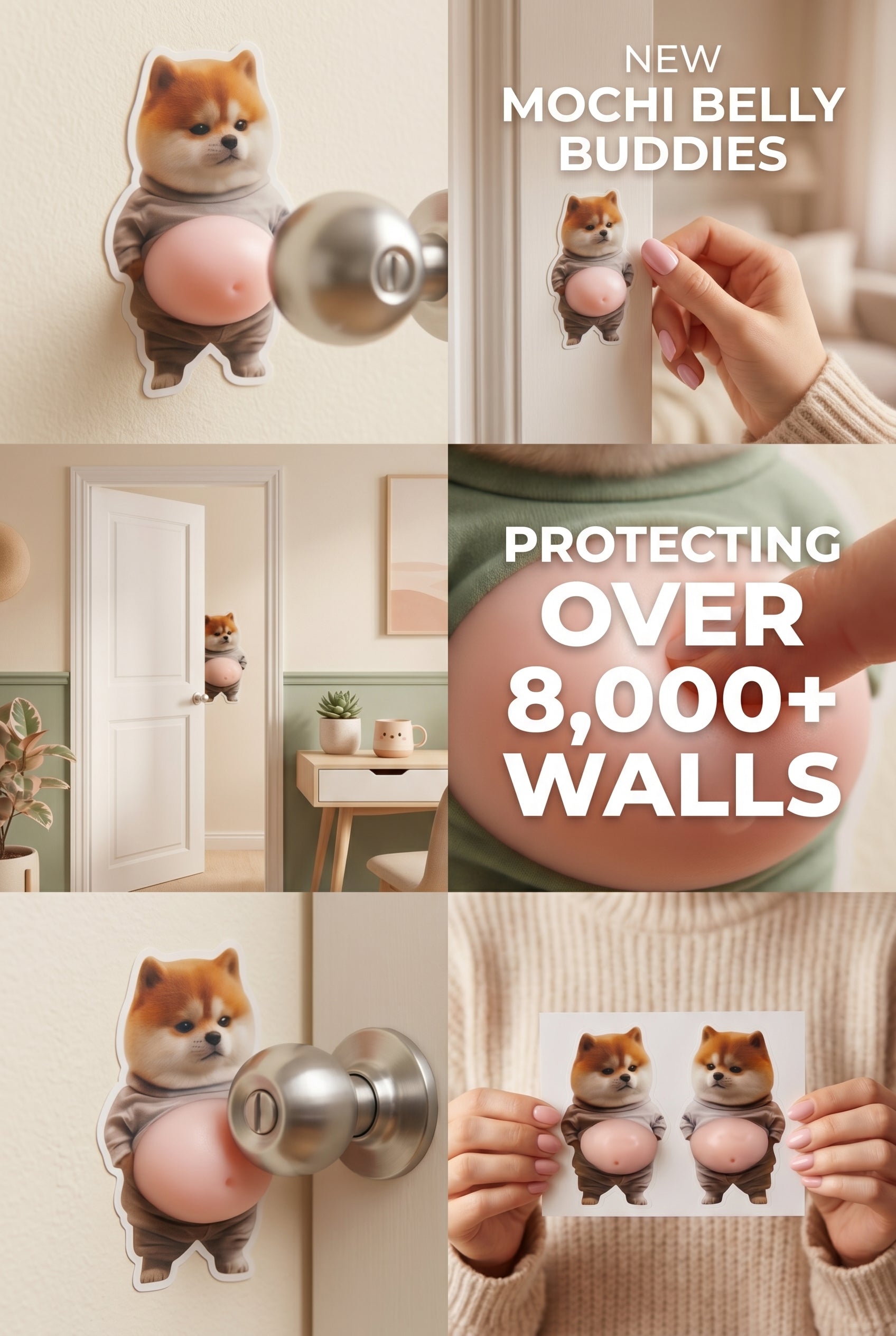 Mochi Belly Buddies Stickers - Free Shipping in US!