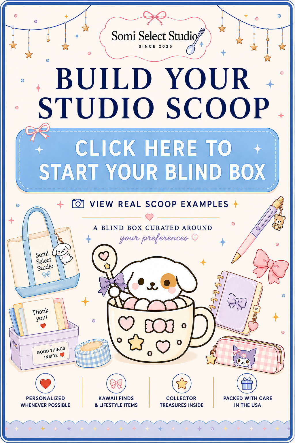✨Build Your Studio Scoop Experience Here ($25 – $172) 💎