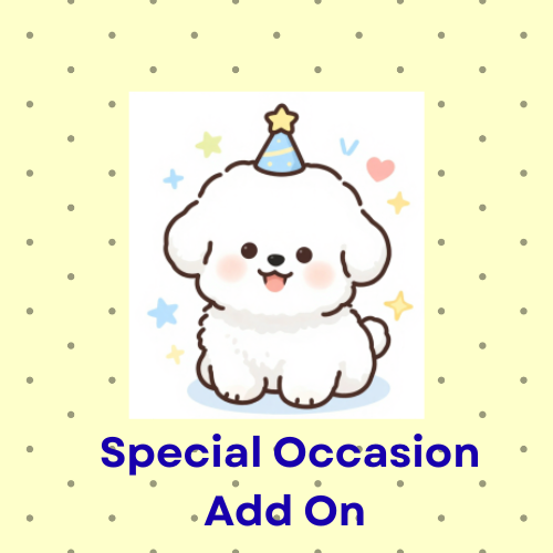 Special Occasion Add On🫶 Starting at $3.99 *Note Disclaimers. Please read all details before adding to your order